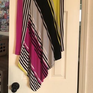 Geometric asymmetrical skirt